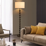Lampadaire en bois Japandi