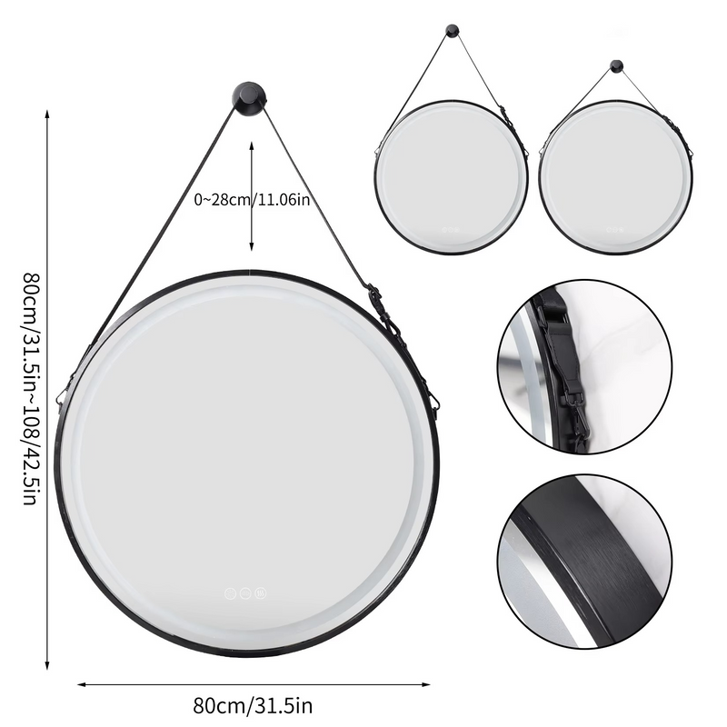 Miroir de salle de bains lumineux