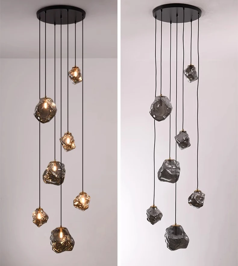 Lustre d'escalier moderne