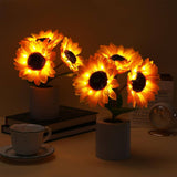 Lampe tournesol scintillante