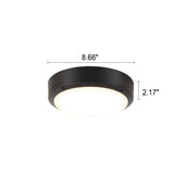 Plafonnier à LED rond en aluminium imperméable simple pour l'extérieur