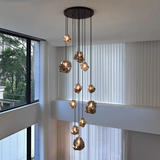 Lustre d'escalier moderne