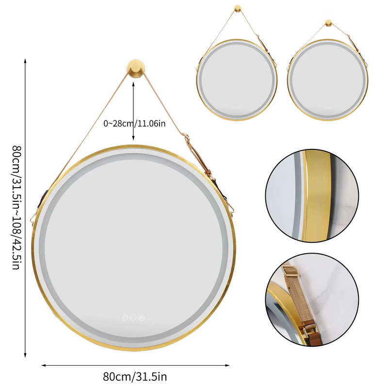 Miroir de salle de bains lumineux