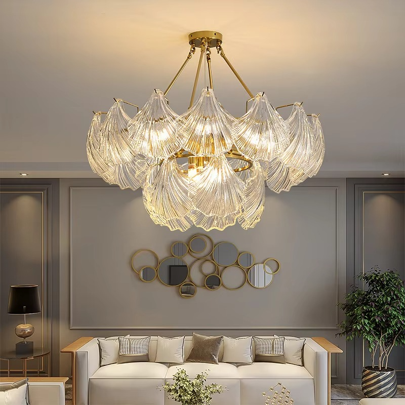 Lustre en forme de coquillage