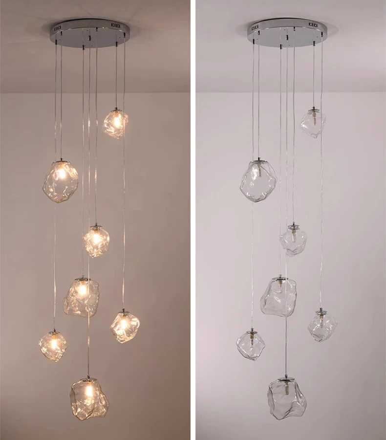 Lustre d'escalier moderne