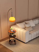 Table de chevet avec lampe Bauhaus