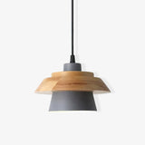 Lampe pendante en bois de pierre