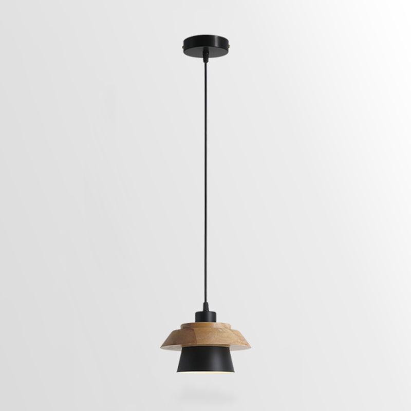 Lampe pendante en bois de pierre