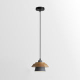 Lampe pendante en bois de pierre