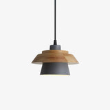 Lampe pendante en bois de pierre