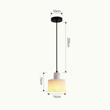 Suspension Simple Scandinave En Marbre Blanc