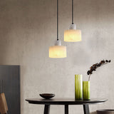 Suspension Simple Scandinave En Marbre Blanc