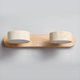 Travertine Duo Lamp Bracket Wall Light