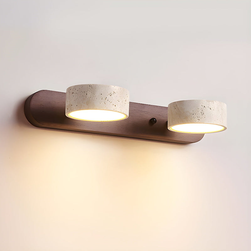 Travertine Duo Lamp Bracket Wall Light