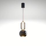 Nordic Creative Fer Verre Lampe Suspendue