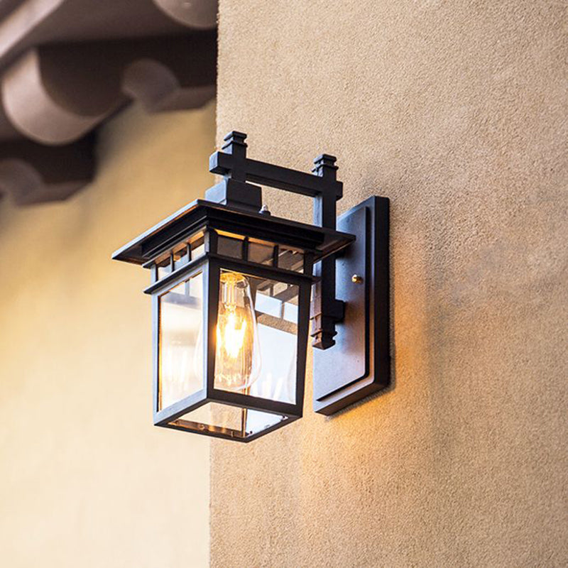 Lampe murale d'extérieur Alessio Black Deco