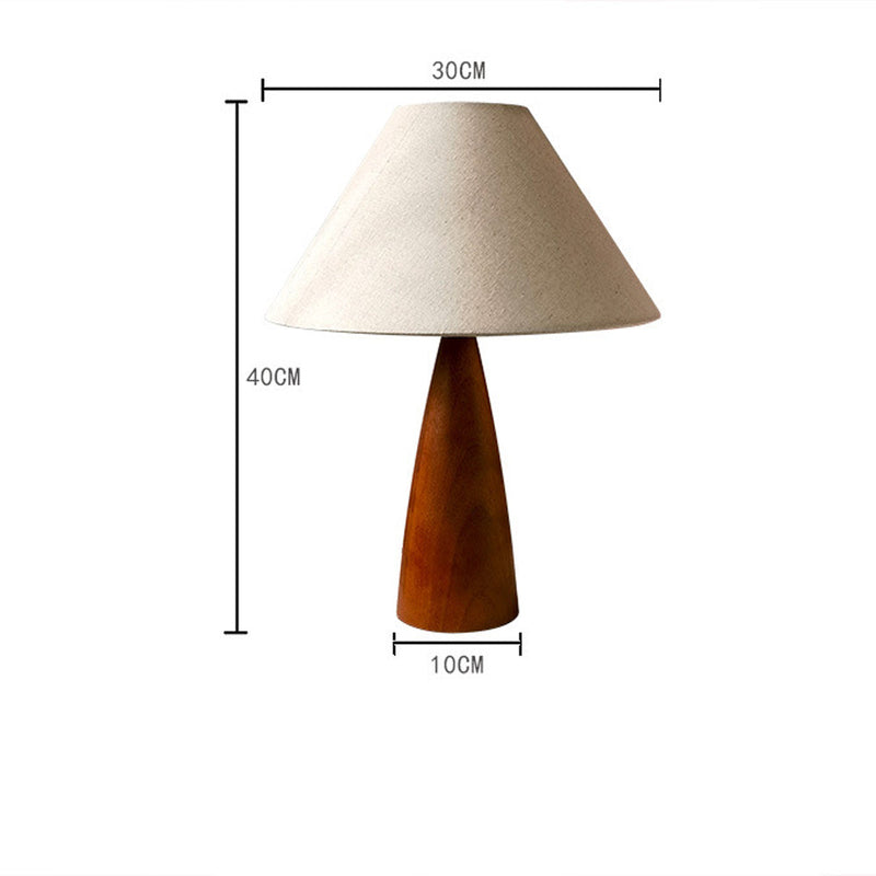 Lampe de table en bois massif de style XVIIIe siècle