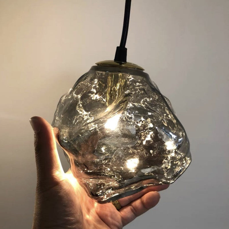 Lampe Pendante En Verre De Lave