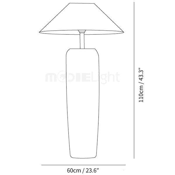 Lampadaire en bois vieilli