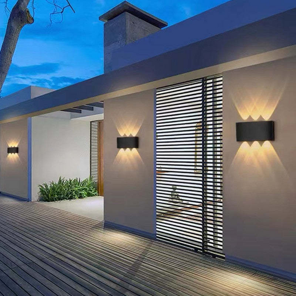 Applique murale LED en aluminium étanche pour l'extérieur Scone