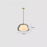 Lampe suspendue moderne en verre au lait