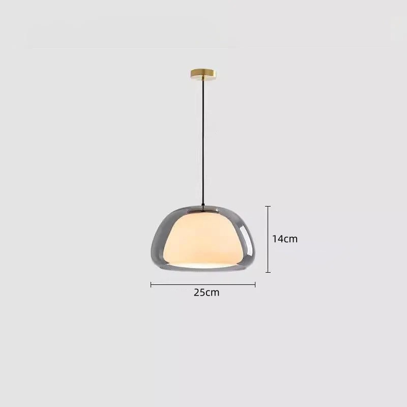 Lampe suspendue moderne en verre au lait