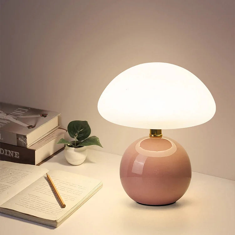 Lampe champignon crème française