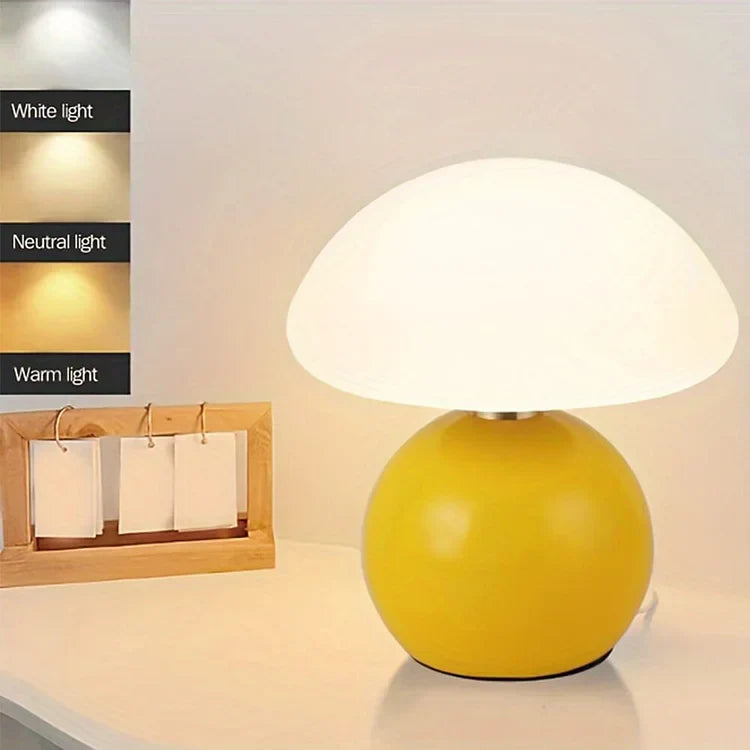 Lampe champignon crème française