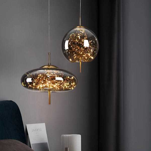 Essence | Suspension Exquise En Verre Brun