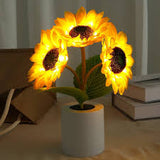 Lampe tournesol scintillante