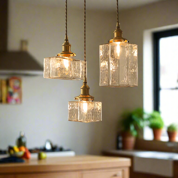 Fatima - Suspension Rétro Moderne En Verre
