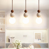 Moderne simple style lampe suspendue en travertin