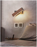 RotoWood™ - Applique murale LED en bois, pivotante