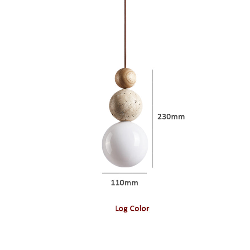 Moderne simple style lampe suspendue en travertin