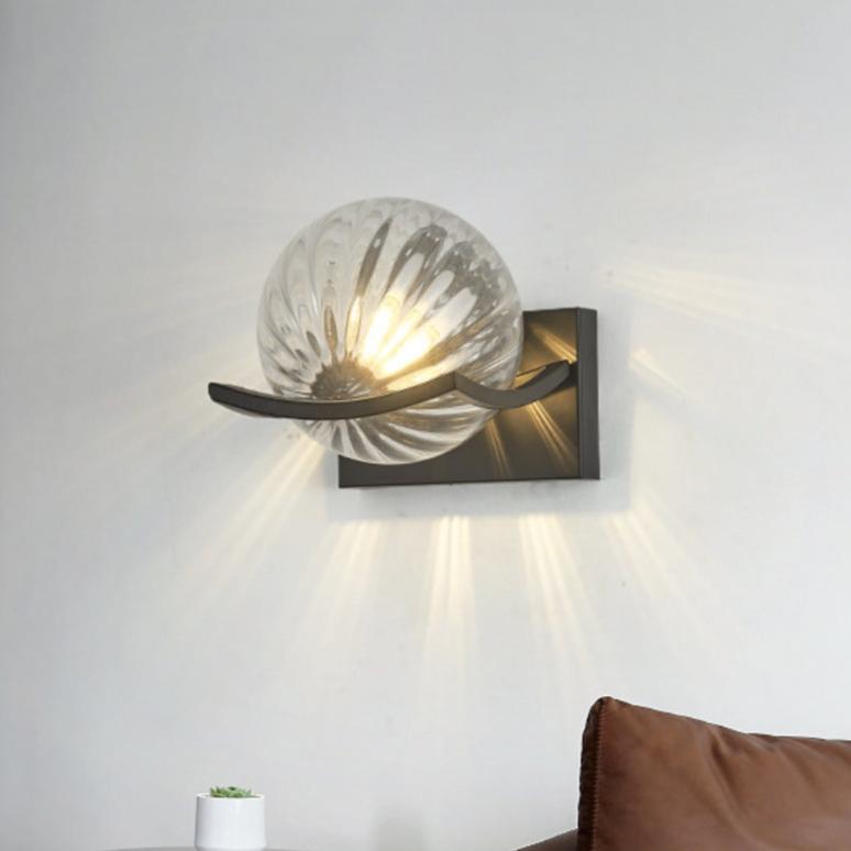 Applique LED moderne en verre