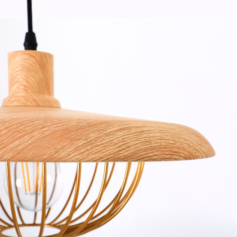 Lampes Suspendues En Imitation De Grain De Bois